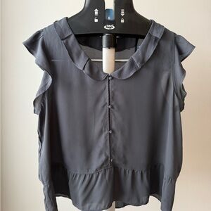 Elegant Gray Women's Top